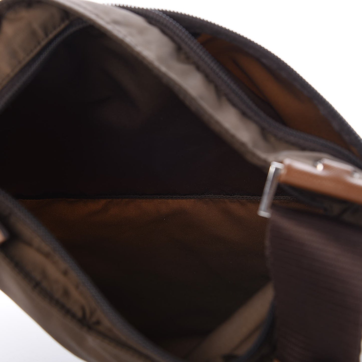 Tessuto Nylon Vela Messenger Bag Bruciato