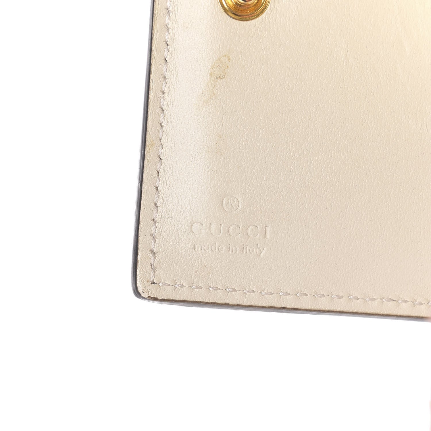 Gucci Calfskin Sylvie Wallet White 7 of 8