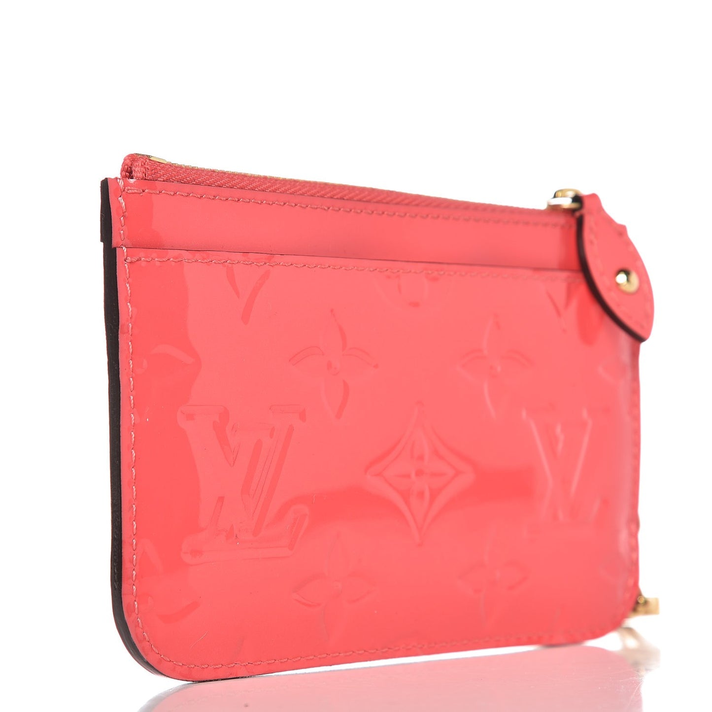 Vernis Key Pouch Rose Litchi