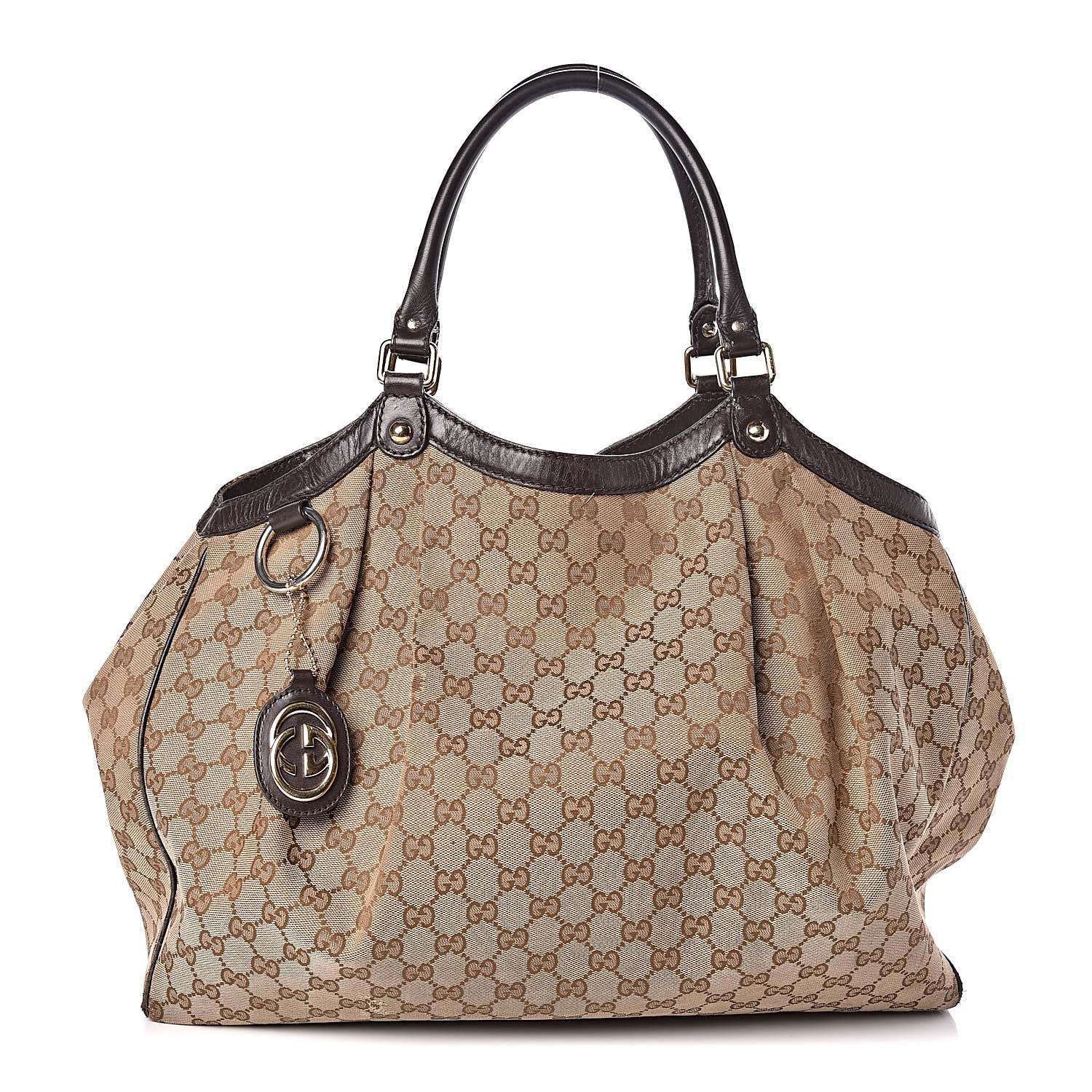 Gucci Monogram Large Sukey Tote Dark Brown 1 of 21