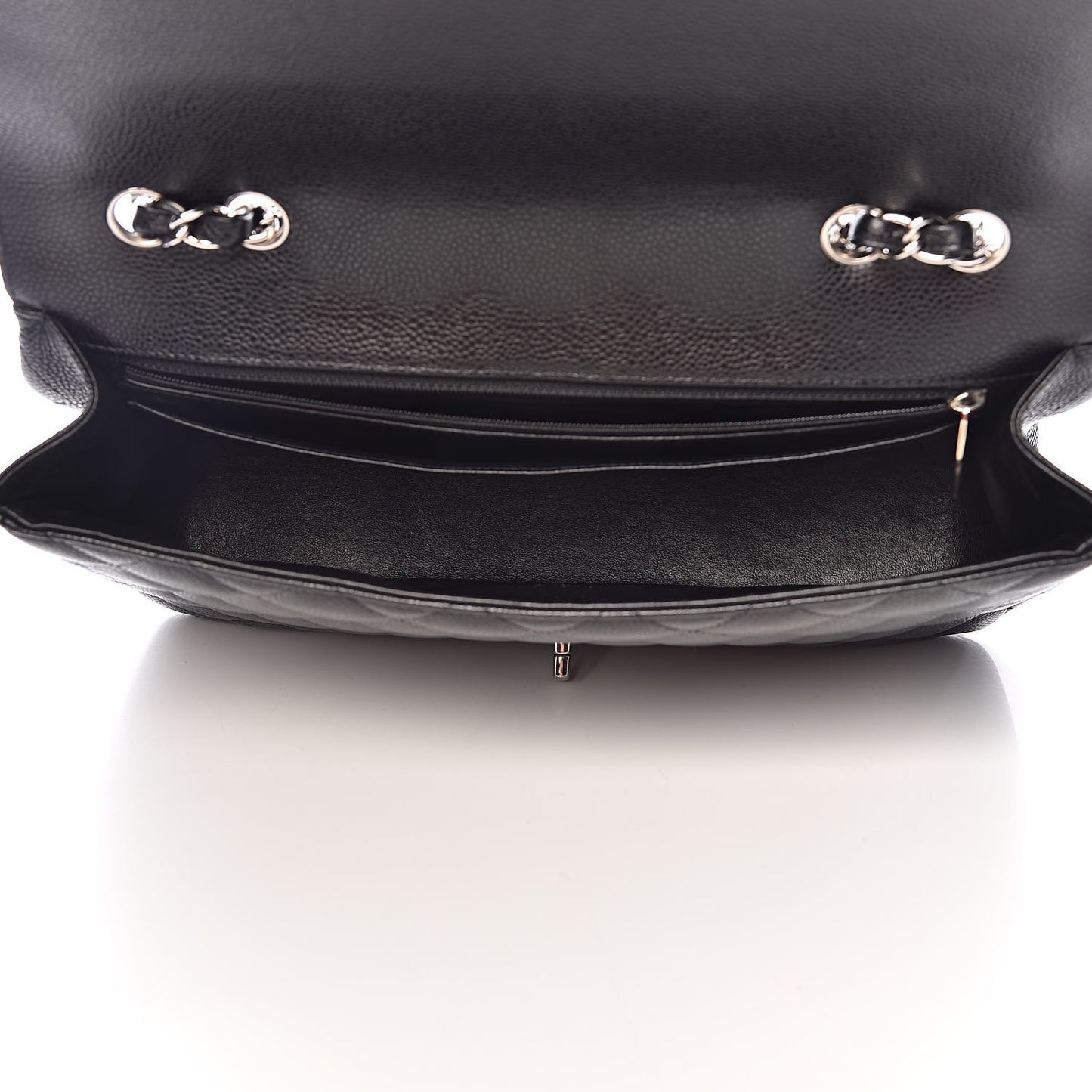 Caviar Quilted Jumbo Single Flap Black