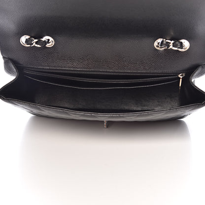 Chanel Caviar Quilted Jumbo Single Flap Black 5 of 11