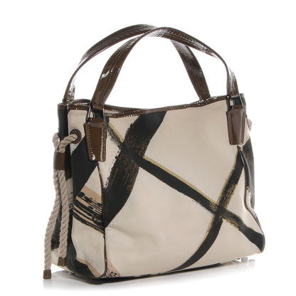 Burberry Summer Canvas Bilmore Medium Tote Amber Bronze 3 of 10