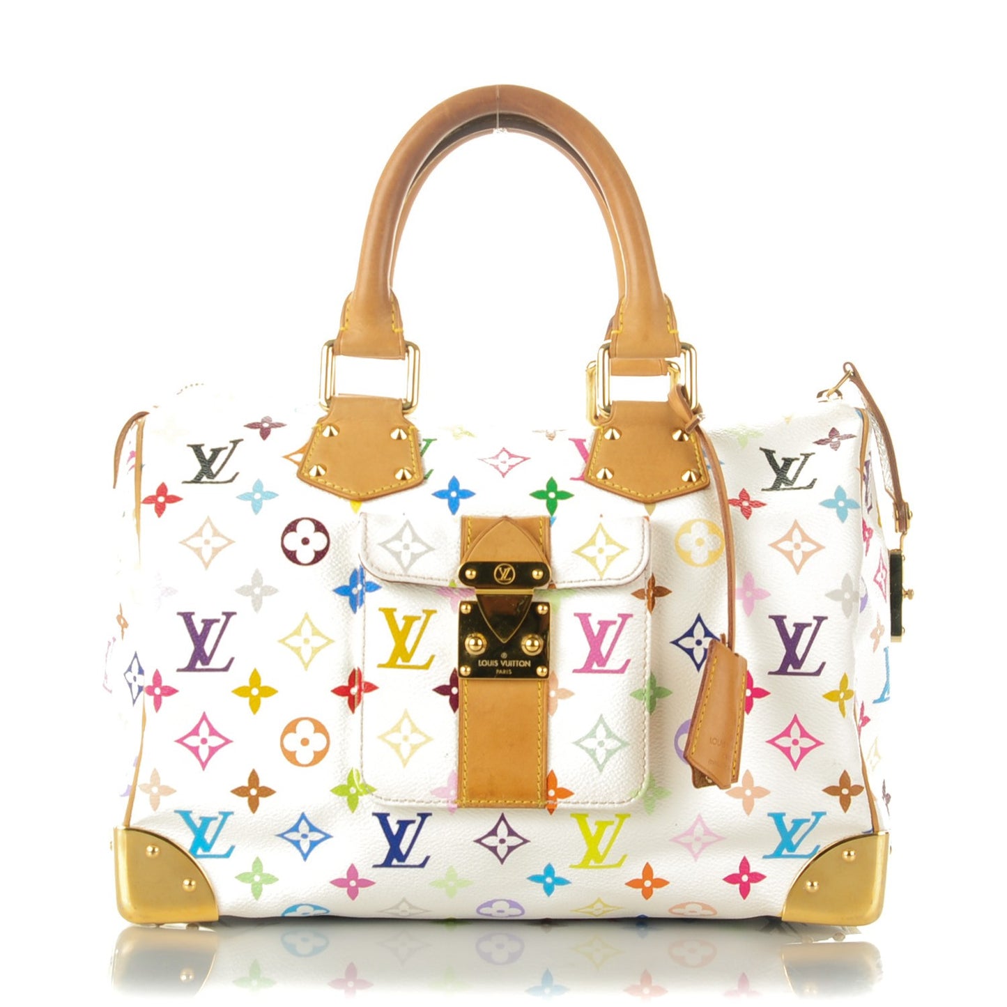 Monogram Multicolor Speedy 30 White