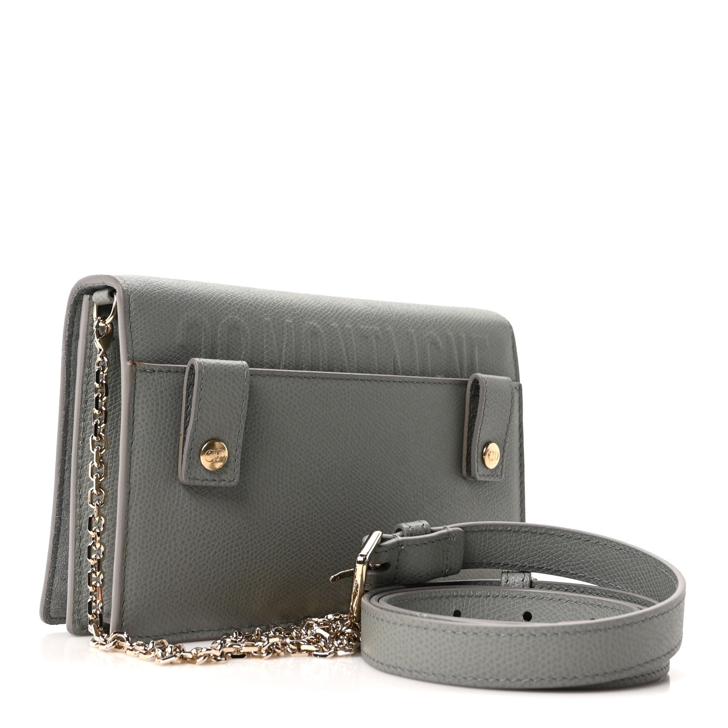 Christian Dior Calfskin 30 Montaigne 2 in 1 Pouch Grey 3 of 10