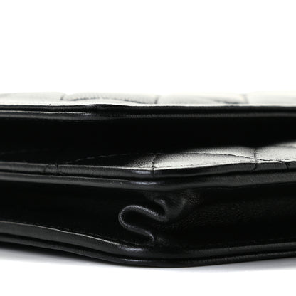 Chanel Lambskin Quilted Boy Wallet On Chain WOC Black 8 of 10