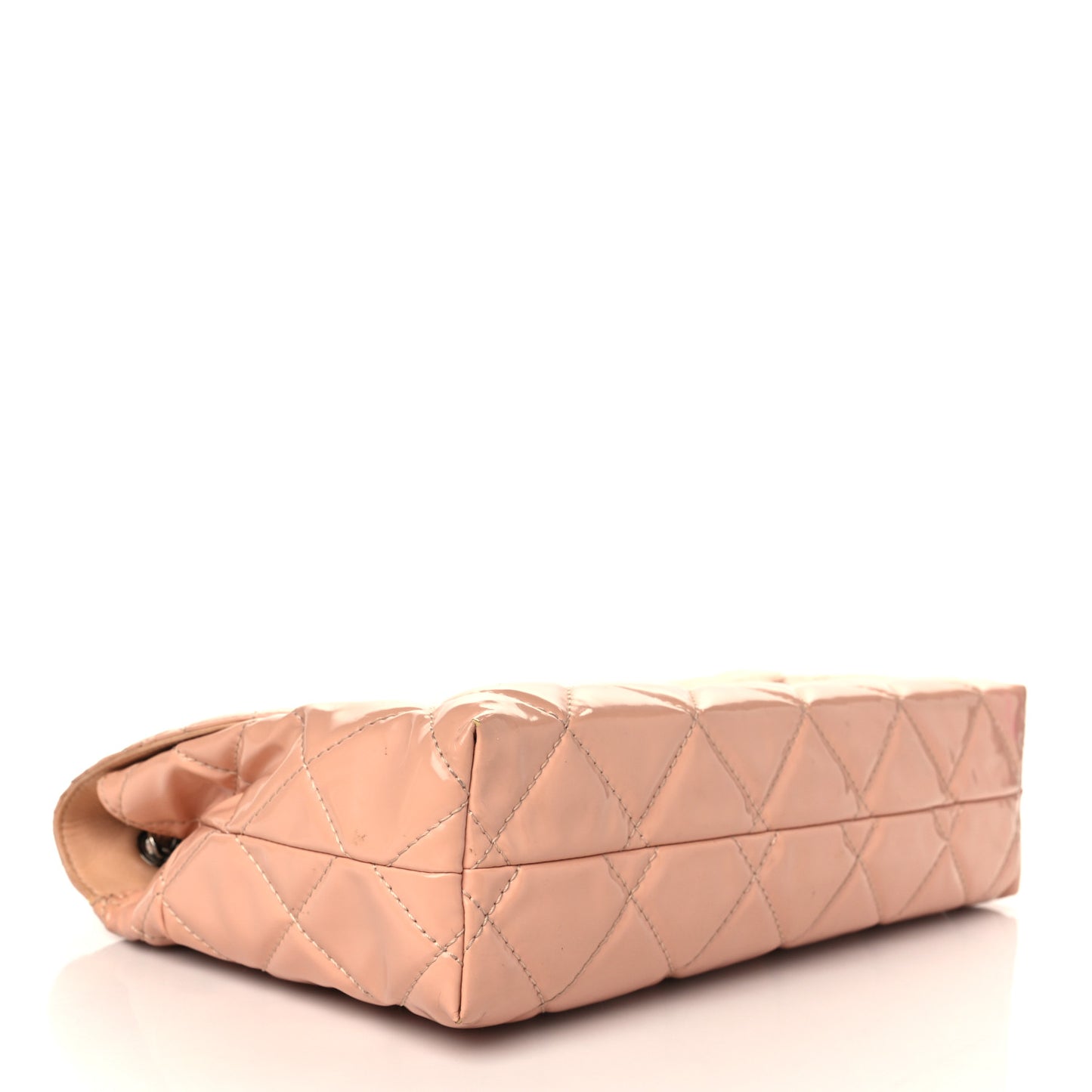 Vinyl Quilted In The Business Flap Bag Pink
