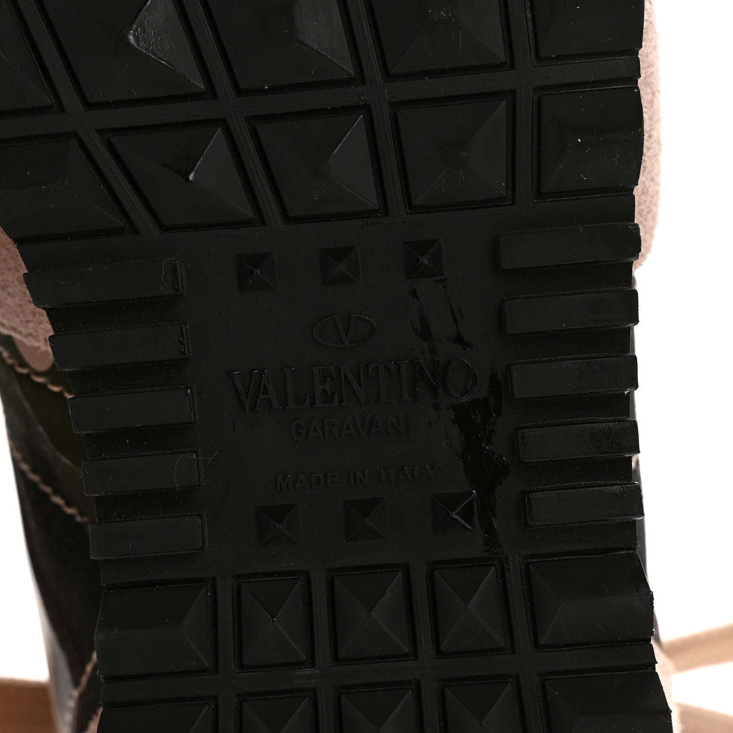 Valentino Garavani Nappa Suede Camouflage Womens Rockrunner Sneakers 35.5 Army Green 7 of 11
