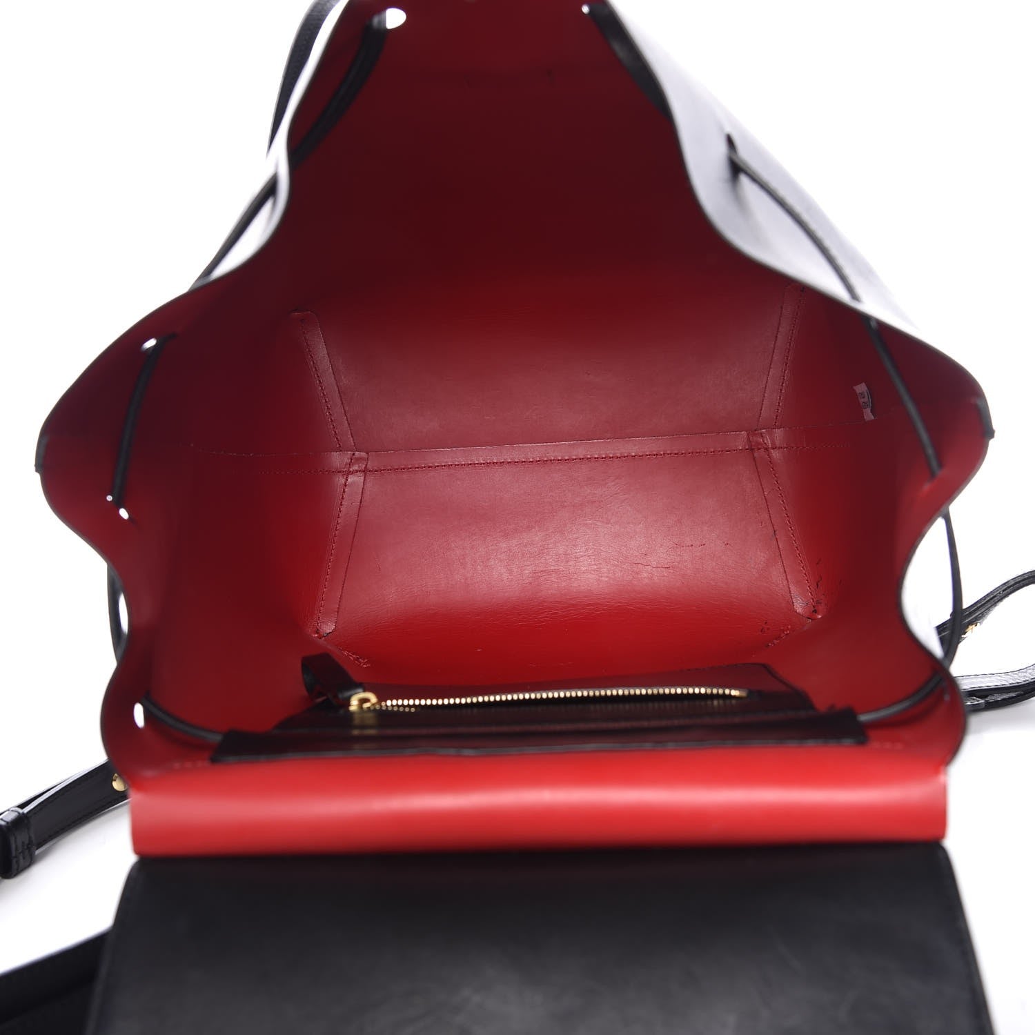 Mansur Gavriel Vegetable Tanned Calfskin Backpack Black Flamma 15 of 20