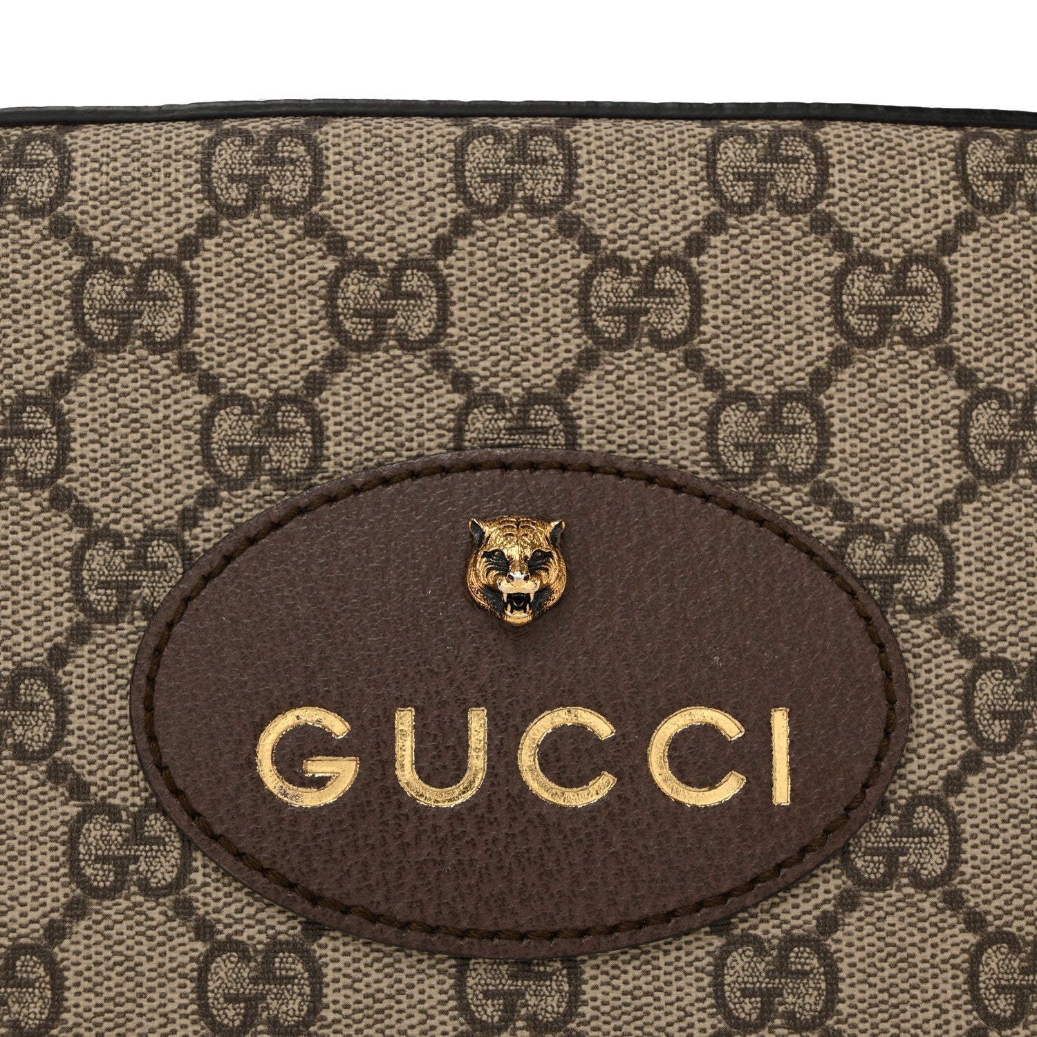 Gucci GG Supreme Monogram Web Neo Vintage Shoulder Bag Beige New Acero Crop 8 of 10