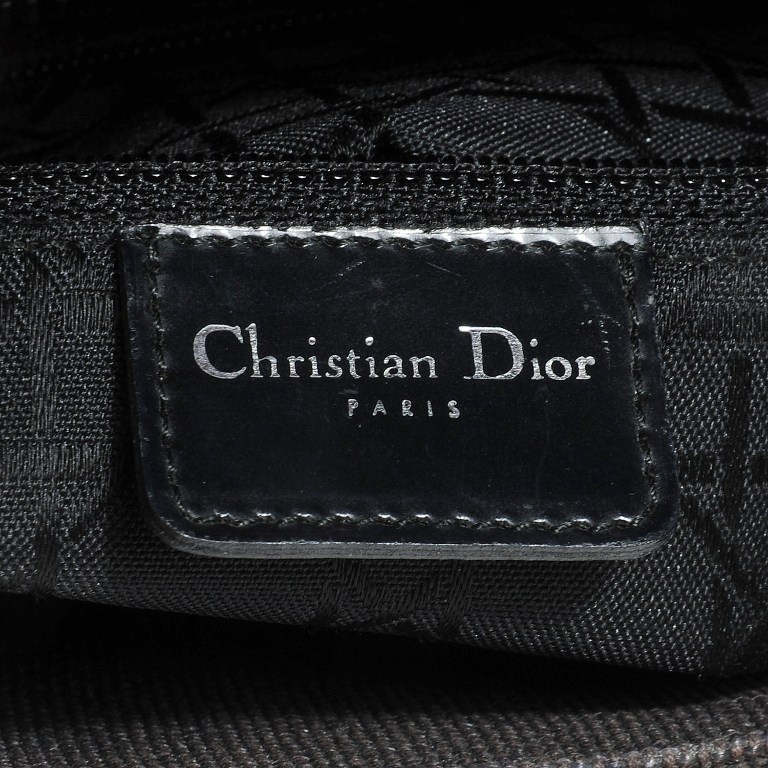 Christian Dior Canvas Large Lady Dior Dark Brown 7 of 9