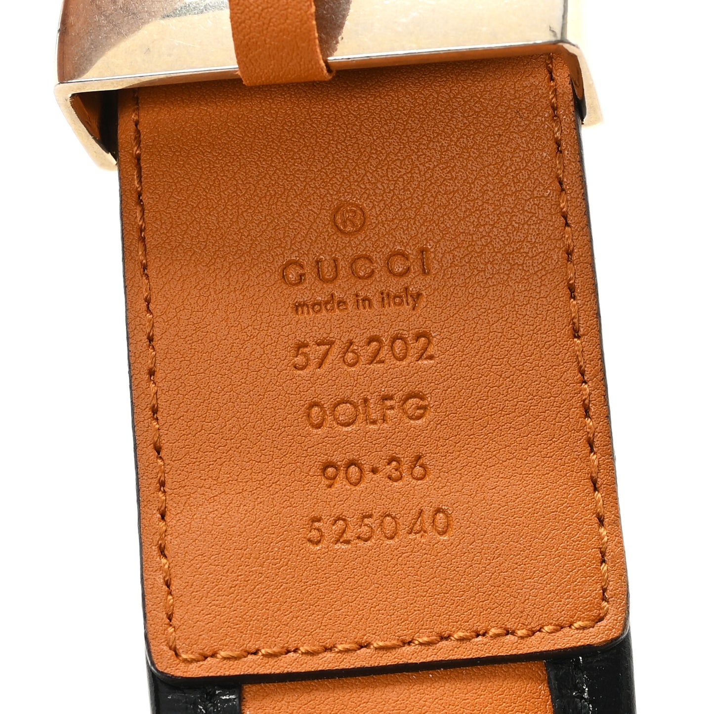 Azalea Calfskin Matelasse Diagonal Torchon Double G 40mm Belt 90 36 Cognac Black