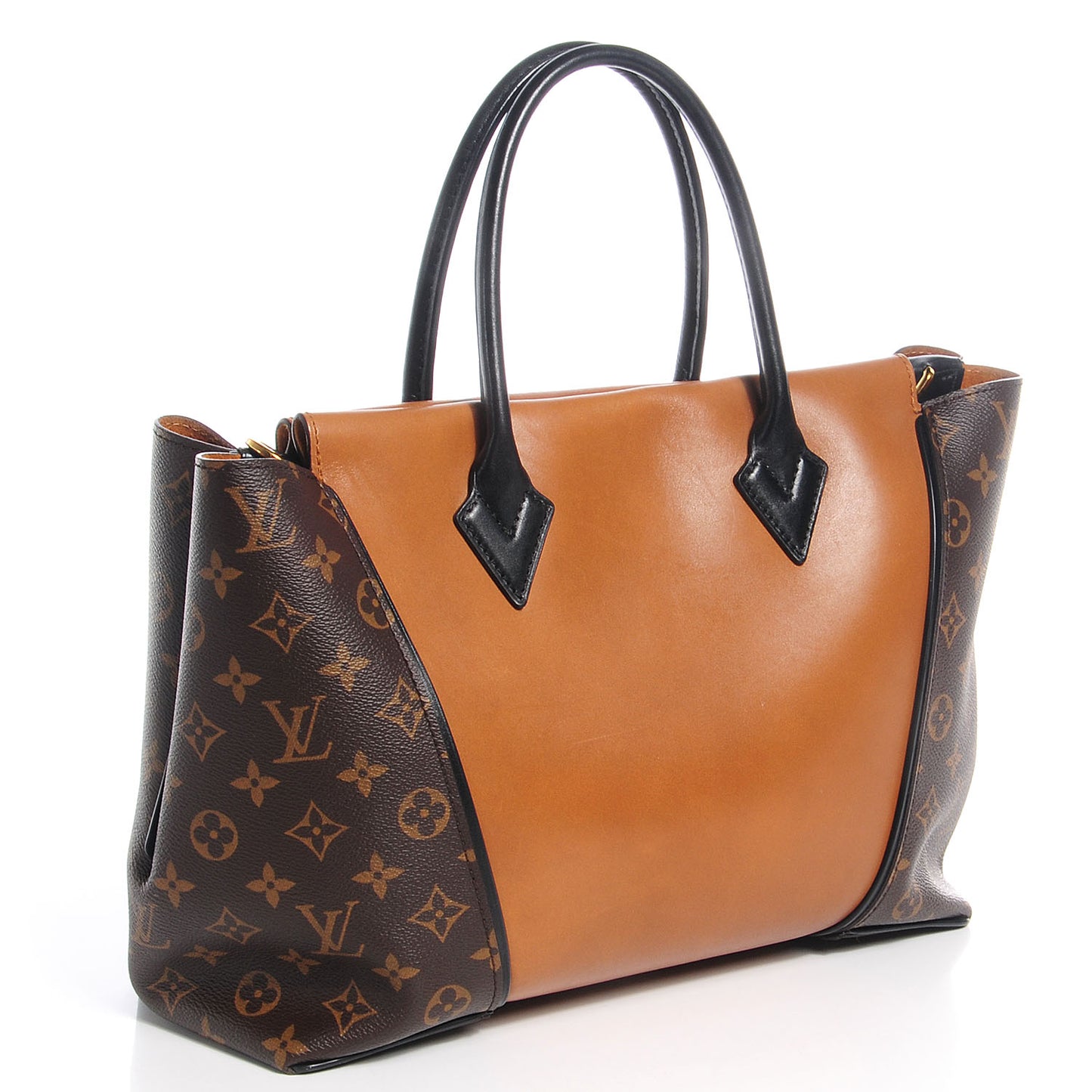 Monogram Cuir Orfevre Tote W PM Noisette