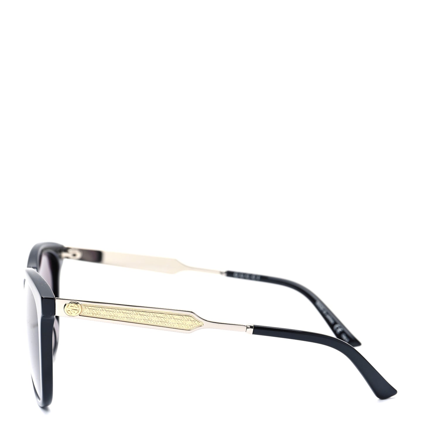 Acetate Sunglasses GG0073SK Black Gold