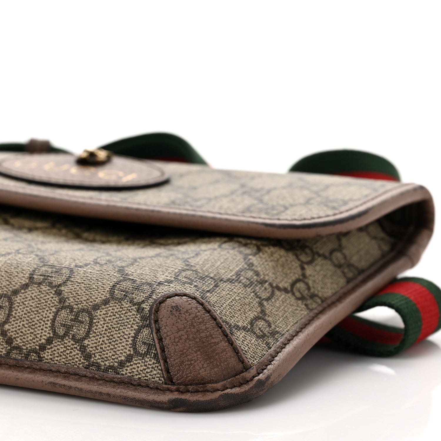 Gucci GG Supreme Monogram Neo Vintage Web Belt Bag Brown 10 of 12
