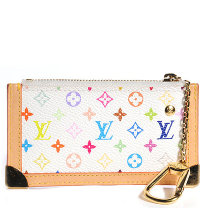Louis Vuitton Monogram Multicolor Key Pouch White 1 of 8