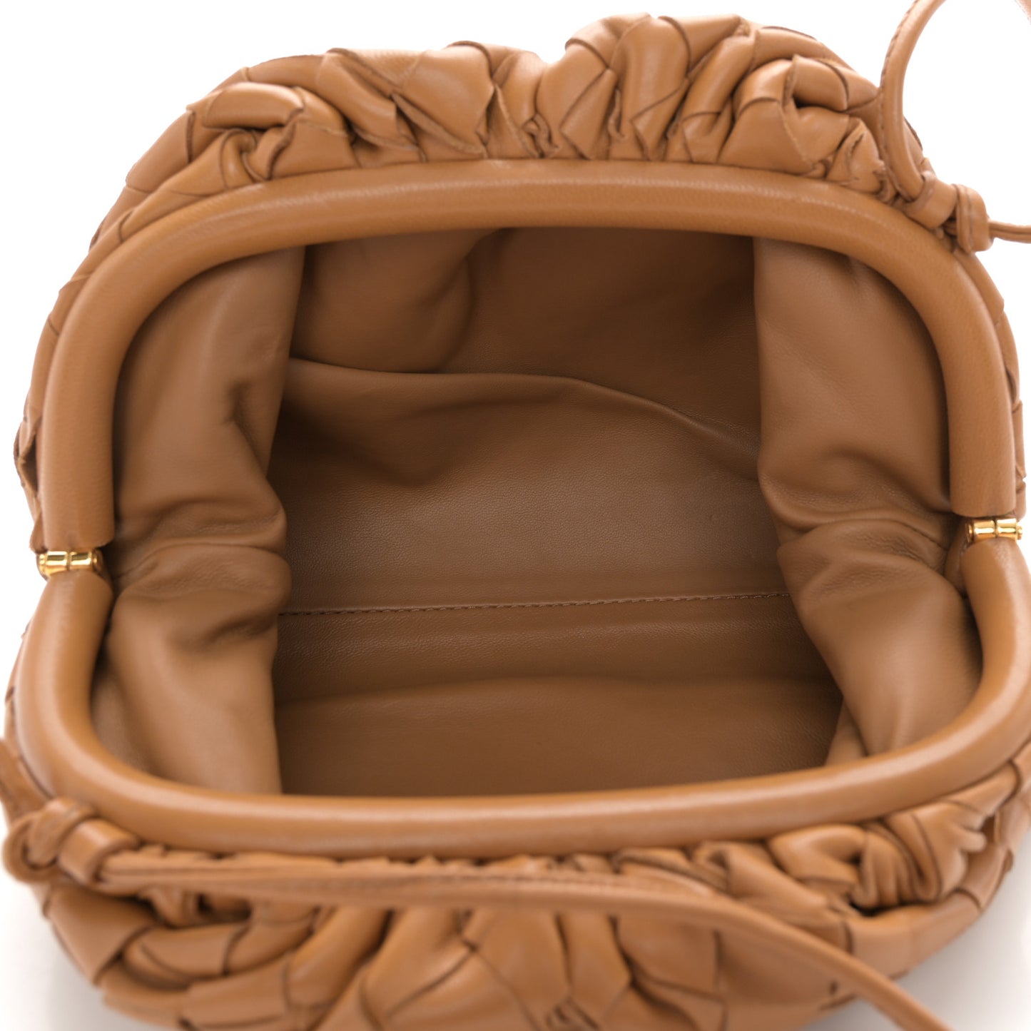 Nappa Intrecciato The Mini Pouch Carmel