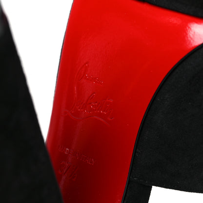 Christian Louboutin Veau Velours Yazemule 130 Platform Sandals 37.5 Black 6 of 8