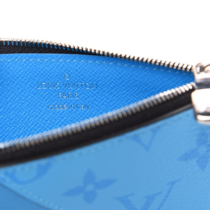 Louis Vuitton Taigarama Coin Card Holder Blue Lagoon 6 of 10