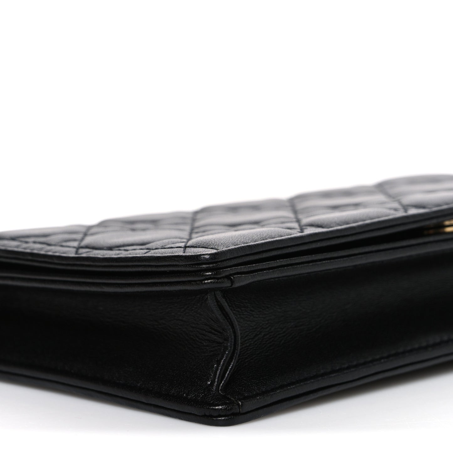 Lambskin Cannage Lady Dior Pouch Black