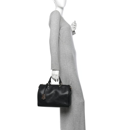 Louis Vuitton Epi Speedy Soft 30 Black 2 of 9