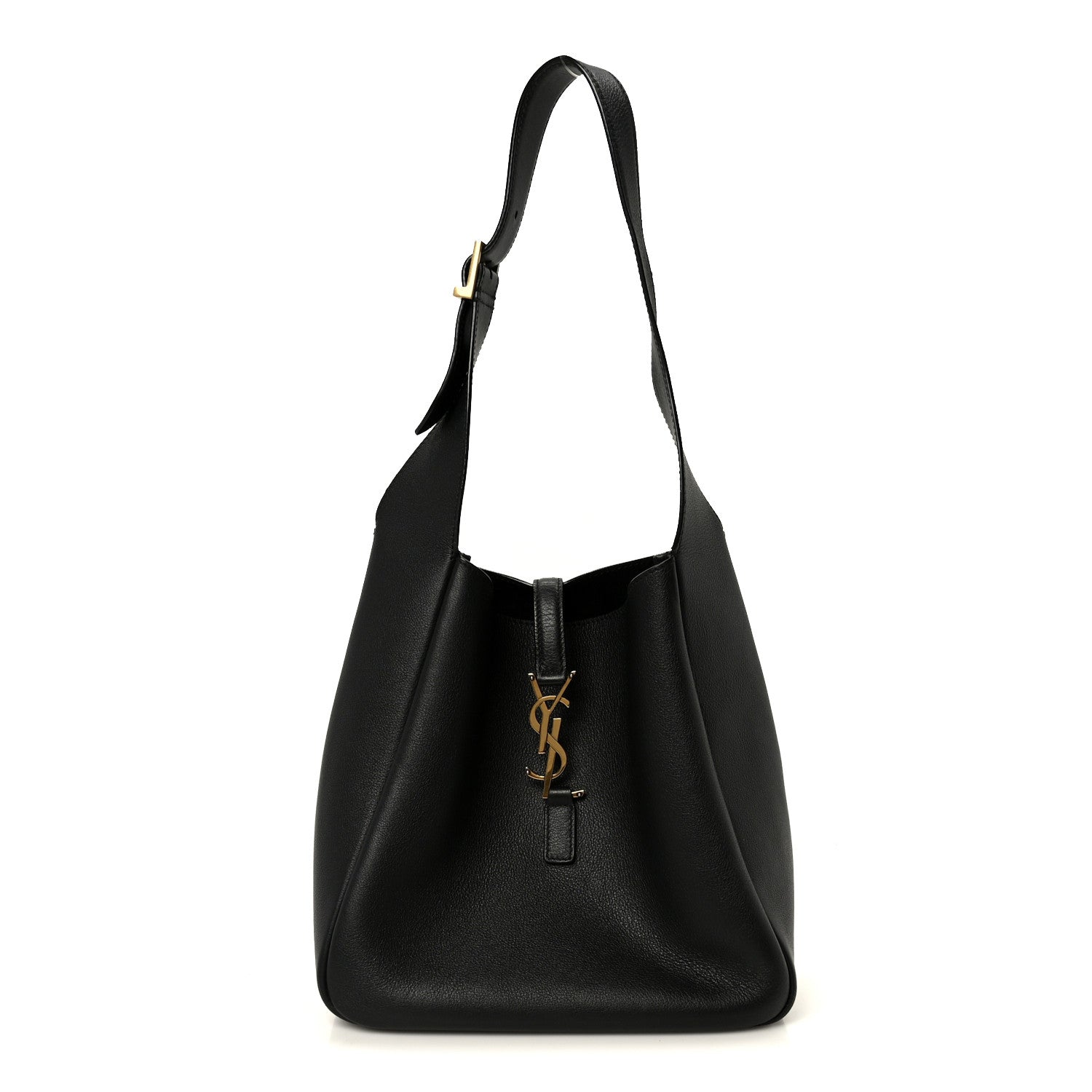 Saint Laurent Smooth Calfskin Small Le 5 A 7 Soft Hobo Black 1 of 10