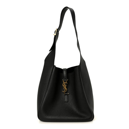 Saint Laurent Smooth Calfskin Small Le 5 A 7 Soft Hobo Black 1 of 10