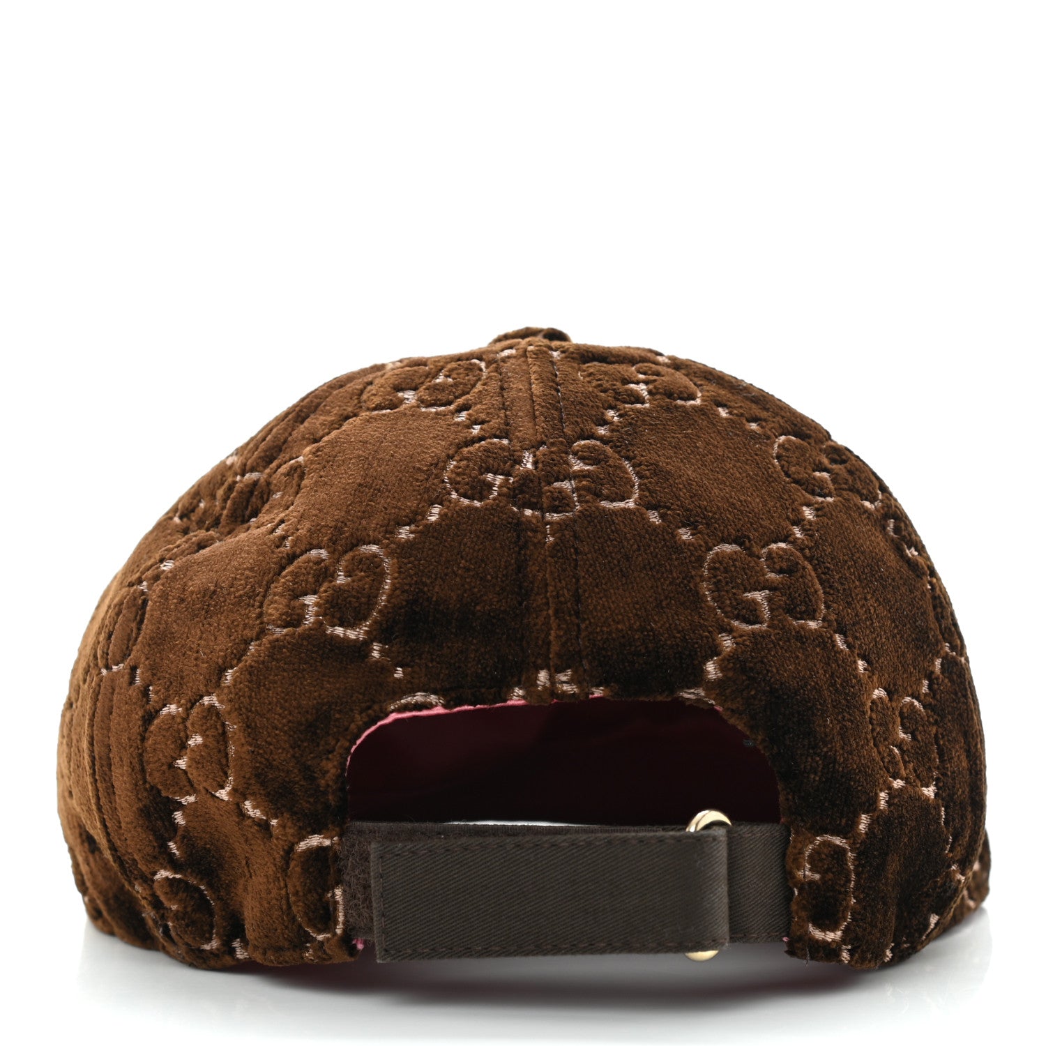 Gucci Velvet GG Monogram Baseball Cap XL Brown 6 of 9