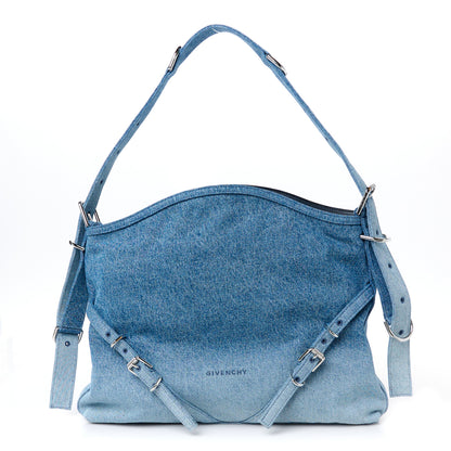 Givenchy Washed Denim Medium Voyou Bag Medium Blue 1 of 10