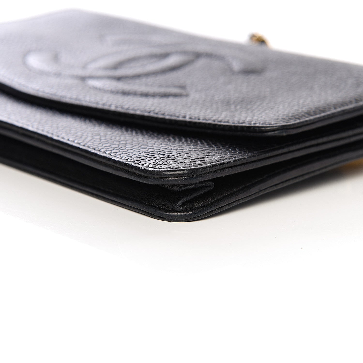 Chanel Caviar Timeless CC Wallet On Chain WOC Black 16 of 17