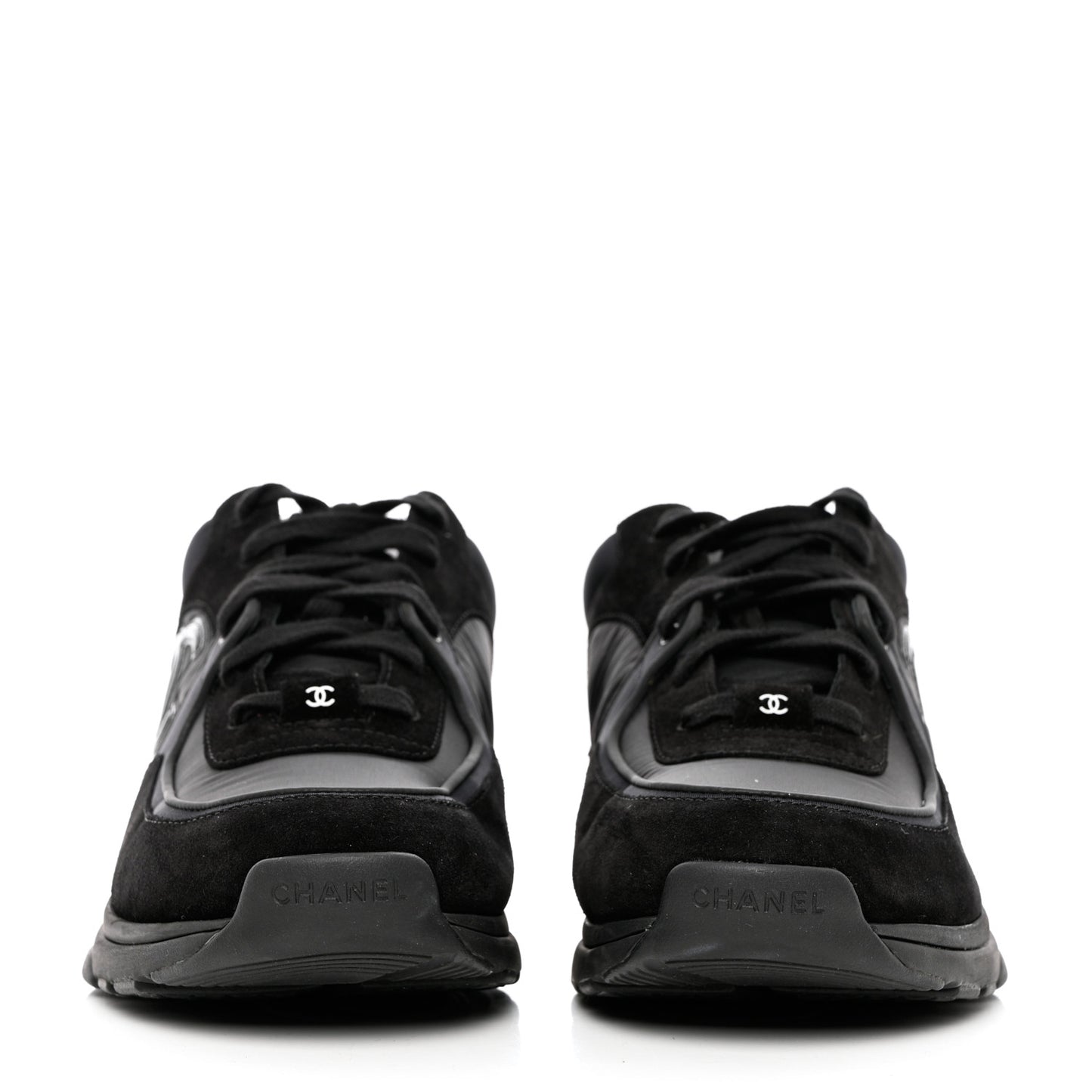 Kid Suede Calfskin Mens Sneakers 44 Black