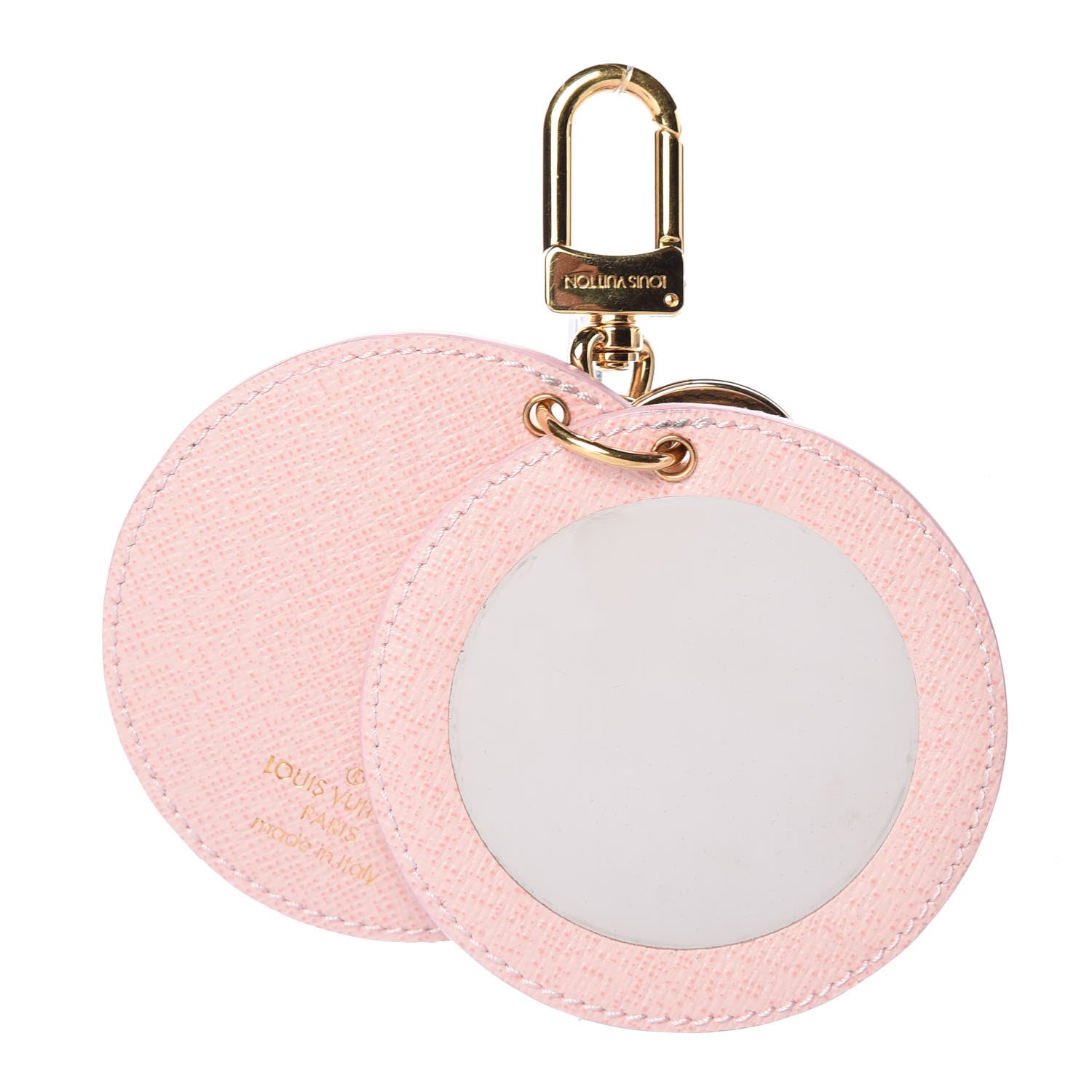 Louis Vuitton Monogram LV Mirror Bag Charm Key Holder Rose Ballerine 3 of 4