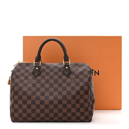 Louis Vuitton Damier Ebene Speedy Bandouliere 30 16 of 16
