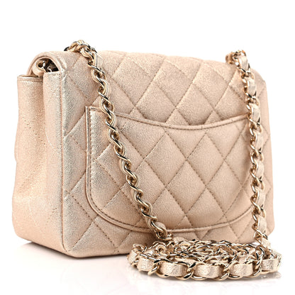 Chanel Metallic Lambskin Quilted Mini Square Flap Gold 3 of 9