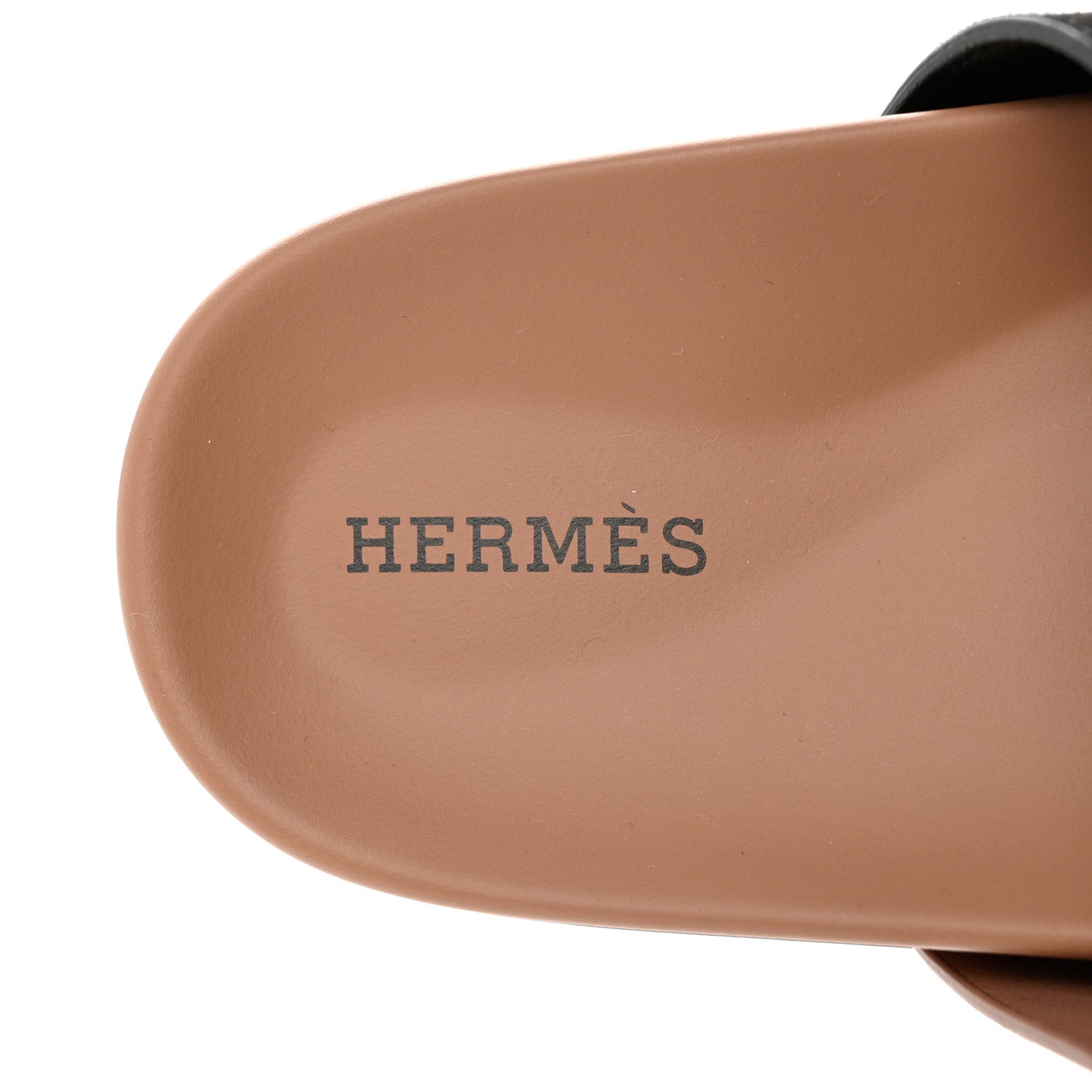 Hermes Suede Goatskin Womens Chypre Sandals 36 Rose Perle Black 7 of 9