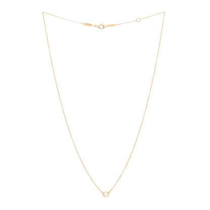 Tiffany 18K Yellow Gold Diamond .19ct Elsa Peretti Diamonds by the Yard Pendant Necklace 2 of 3