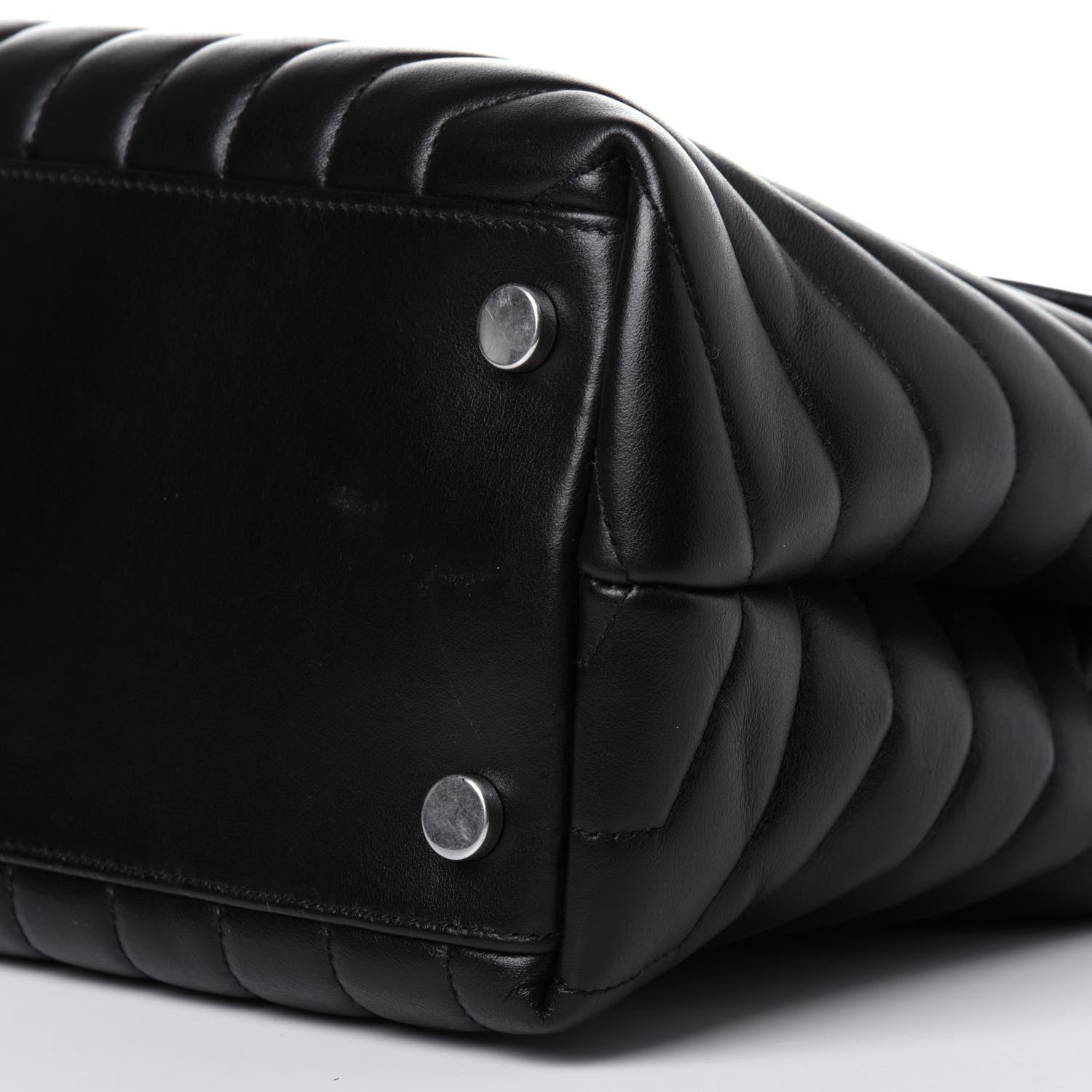Saint Laurent Calfskin Y Quilted Monogram Large Loulou Chain Satchel Black 10 of 12