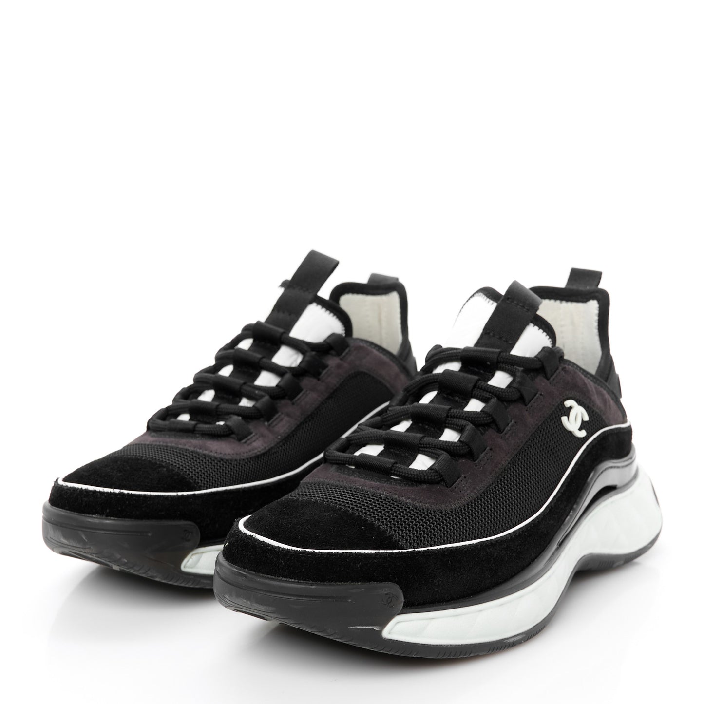 Fabric Suede CC Sneakers 39 Black Dark Grey