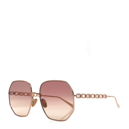 Louis Vuitton Metal My LV Chain Round Sunglasses Z1651W Rose Gold 1 of 9