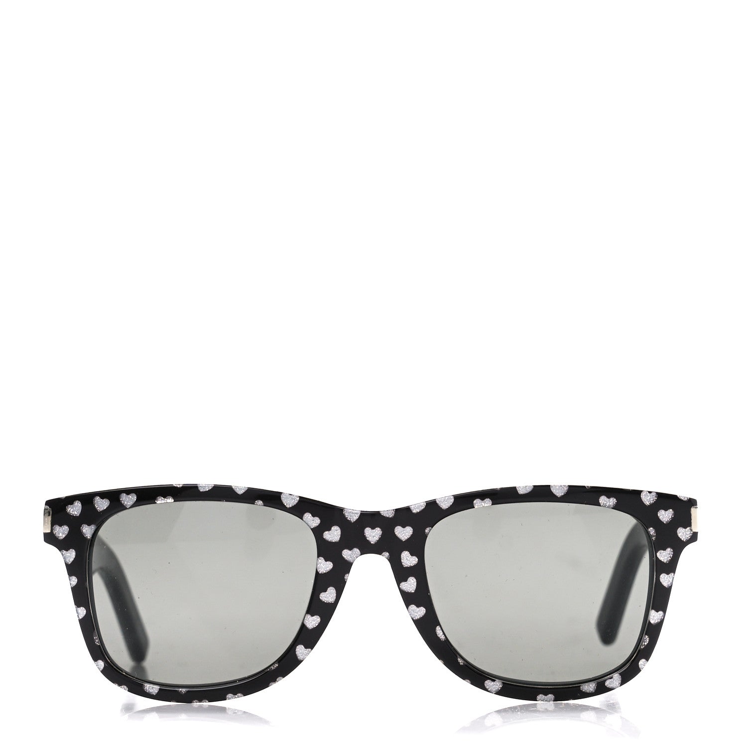 Saint Laurent Square Heart Sunglasses SL51 Black 2 of 8