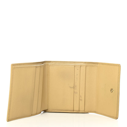Chanel Grained Calfskin CC Button Compact Wallet Beige 6 of 11