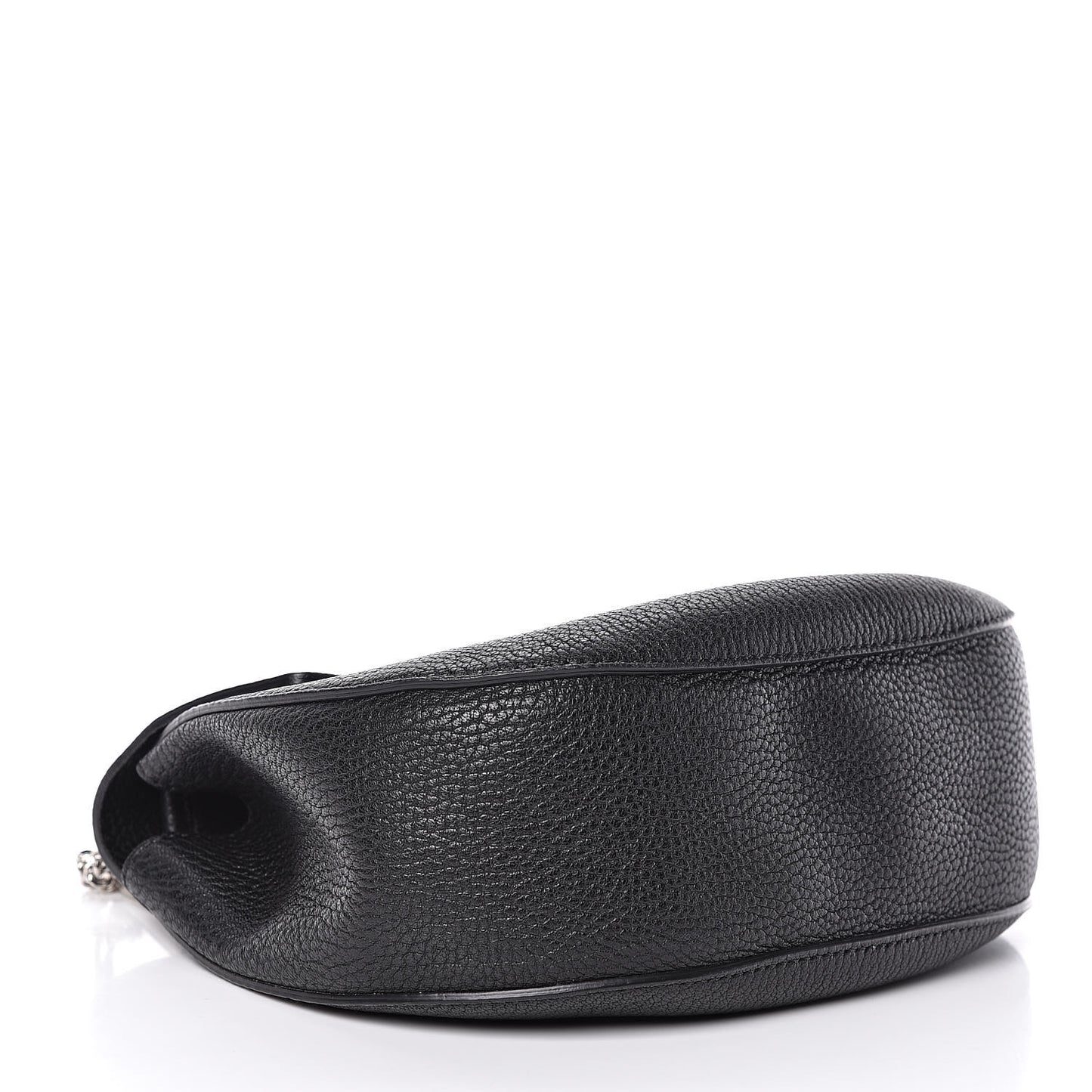 Grained Lambskin Drew Shoulder Bag Black