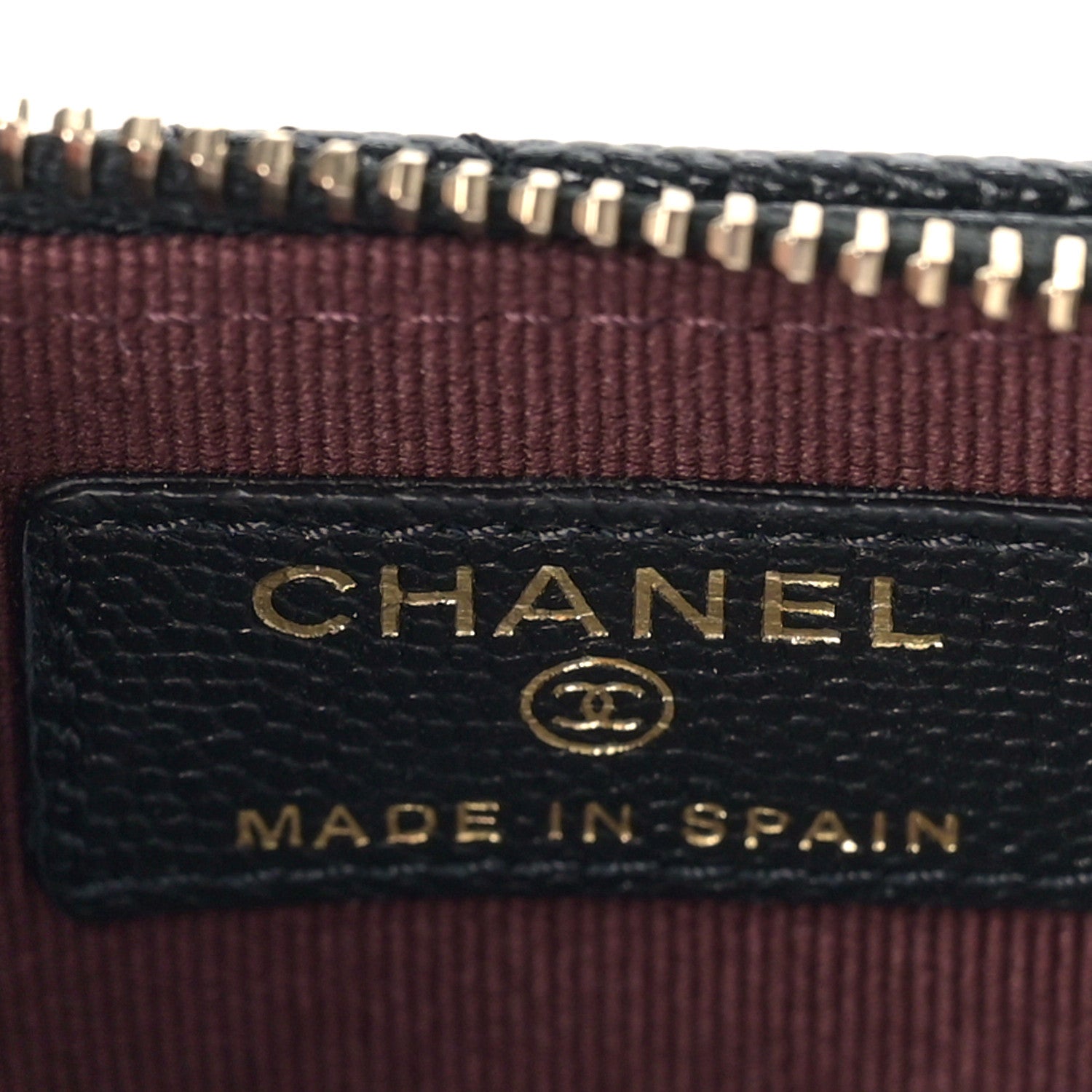 Chanel Caviar Quilted Flap Zip Card Holder Black 6 of 9