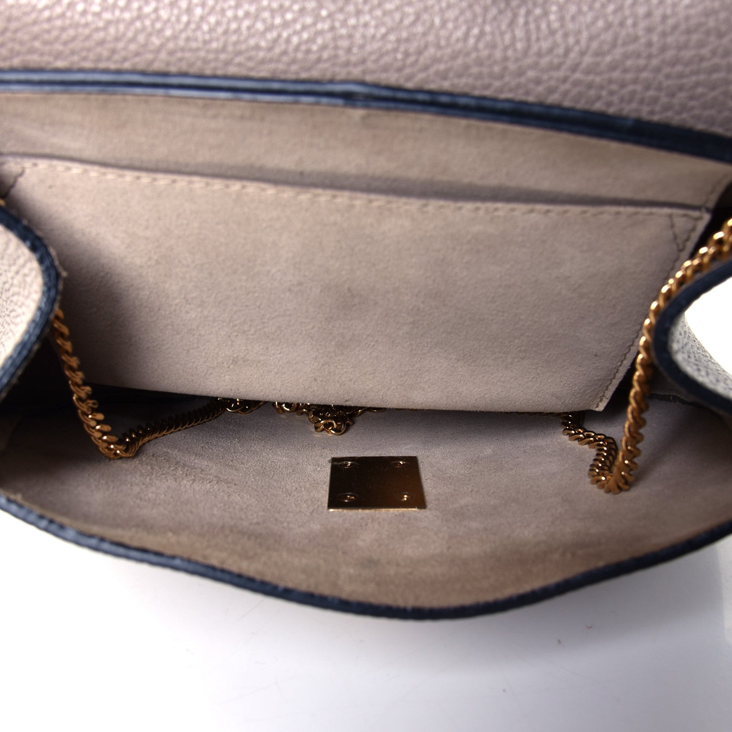 Chloe Grained Lambskin Drew Shoulder Bag Motty Grey 4 of 4