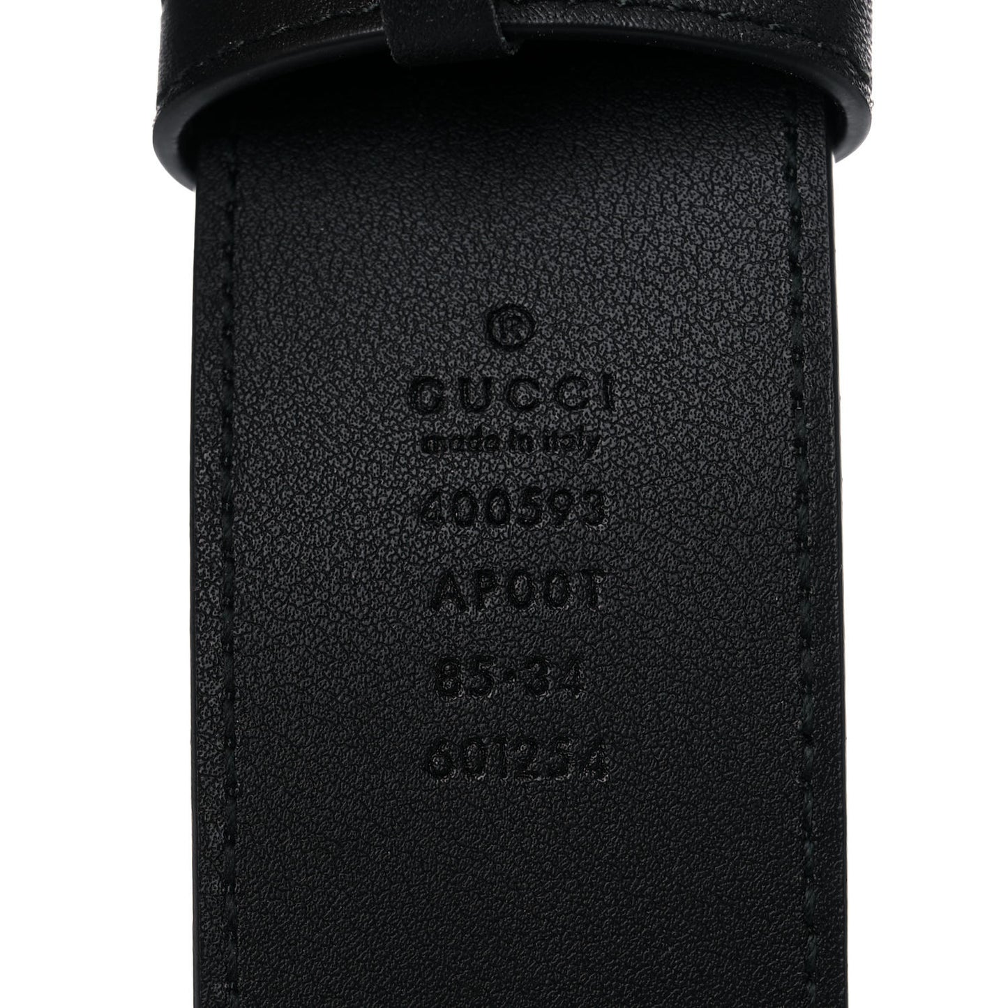 Calfskin Double G 40mm Belt 85 34 Black