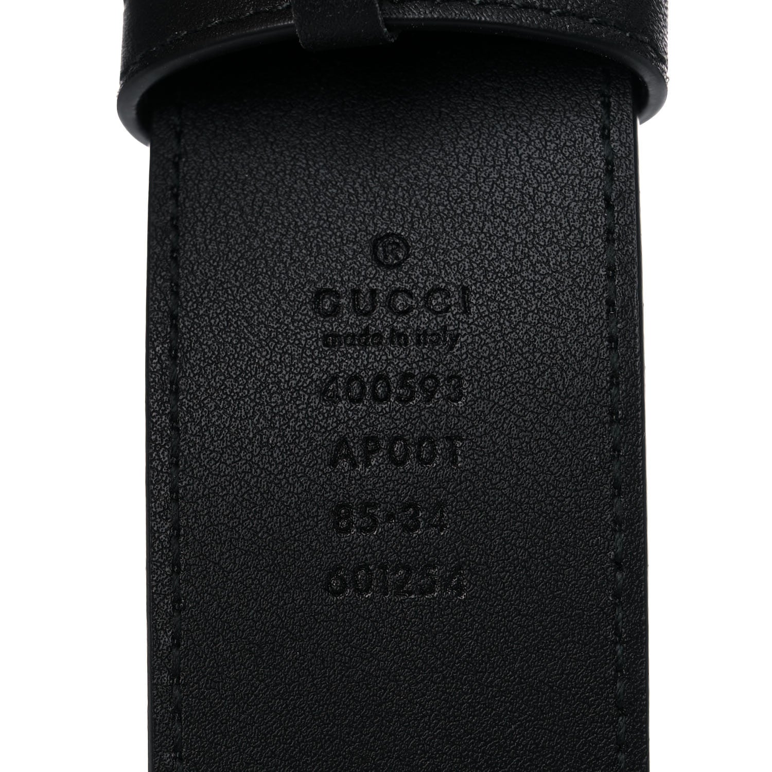 Gucci Calfskin Double G 40mm Belt 85 34 Black 3 of 7