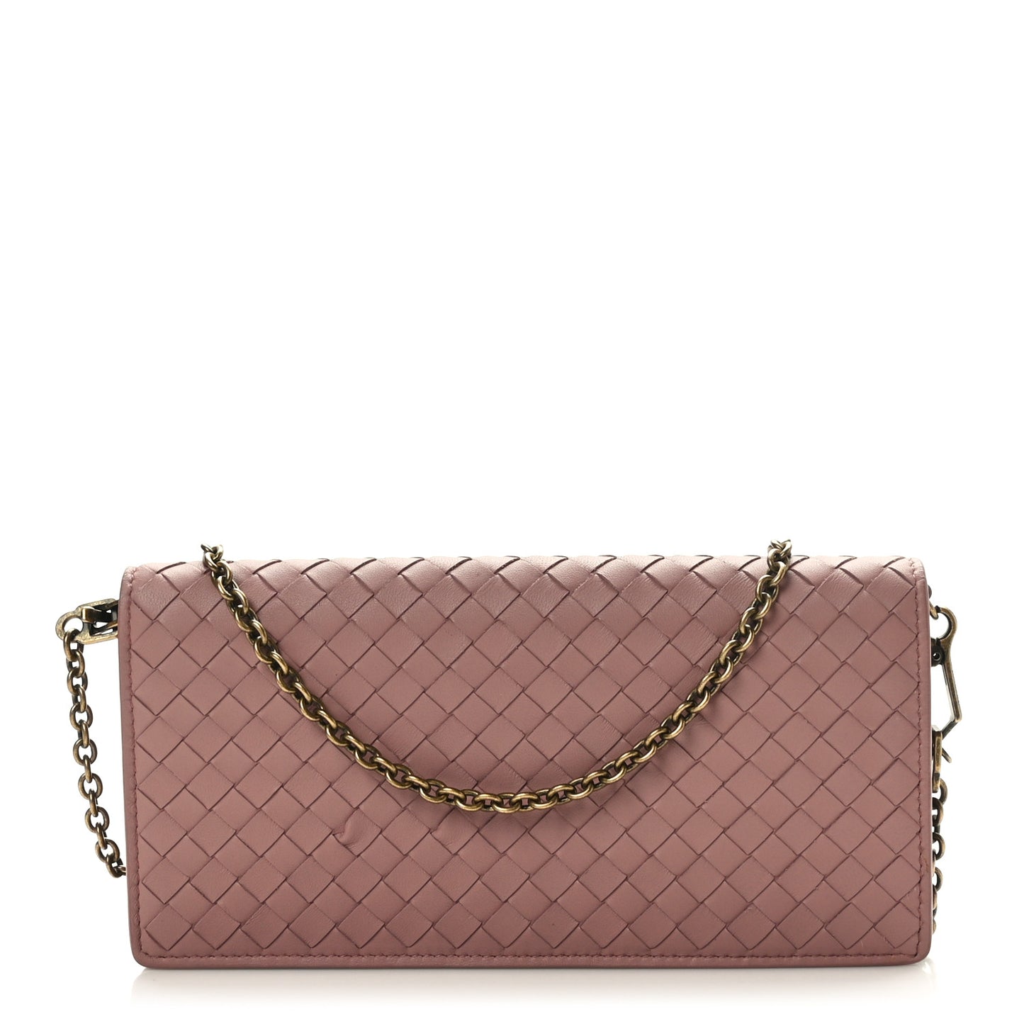 Nappa Intrecciato Continental Wallet on Chain Violet