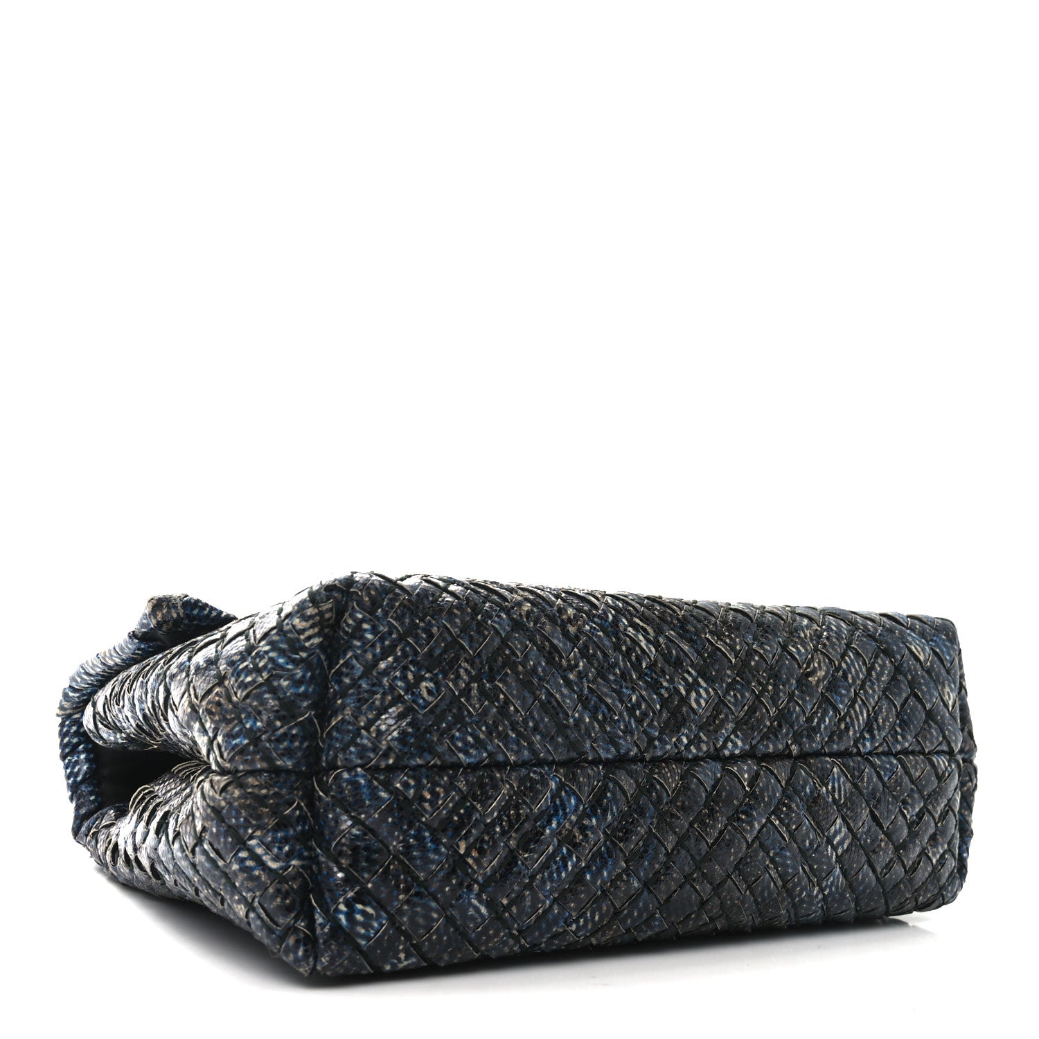 Bottega Veneta Tobu Ayers Intrecciato Small Olimpia Shoulder Bag Blue 4 of 12