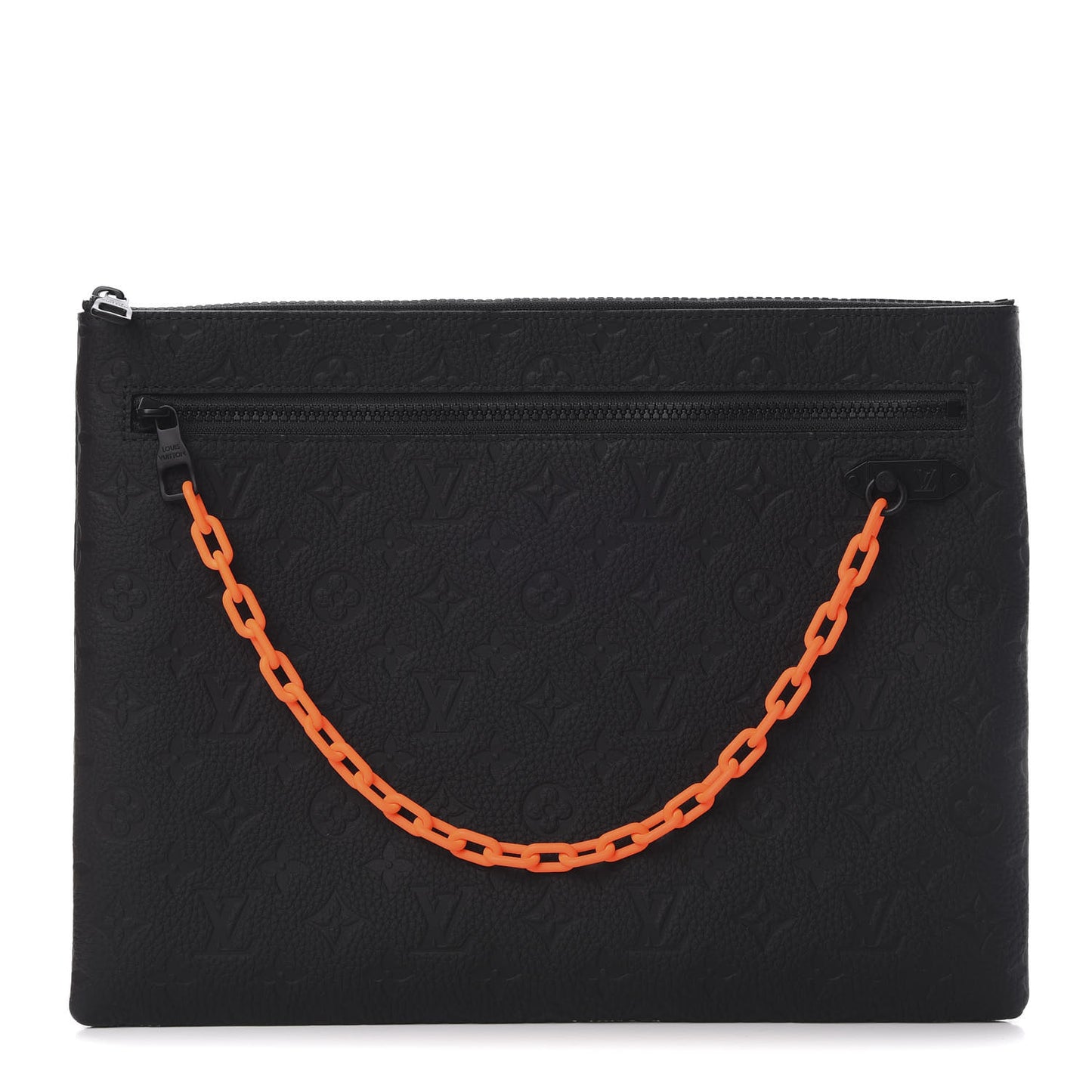 Taurillon Monogram Solar Ray A4 Pouch Black