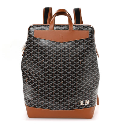 Goyard Goyardine Calfskin Cisalpin Backpack Black Gold 1 of 9